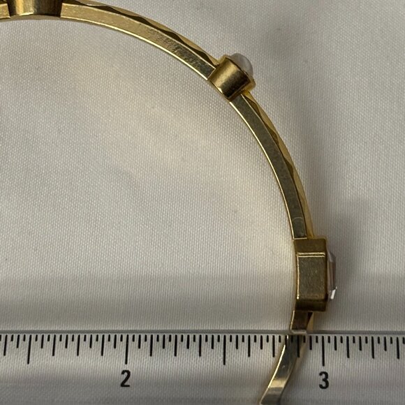 Graziano Gold Tone Stackable Bangles - Picture 5 of 13